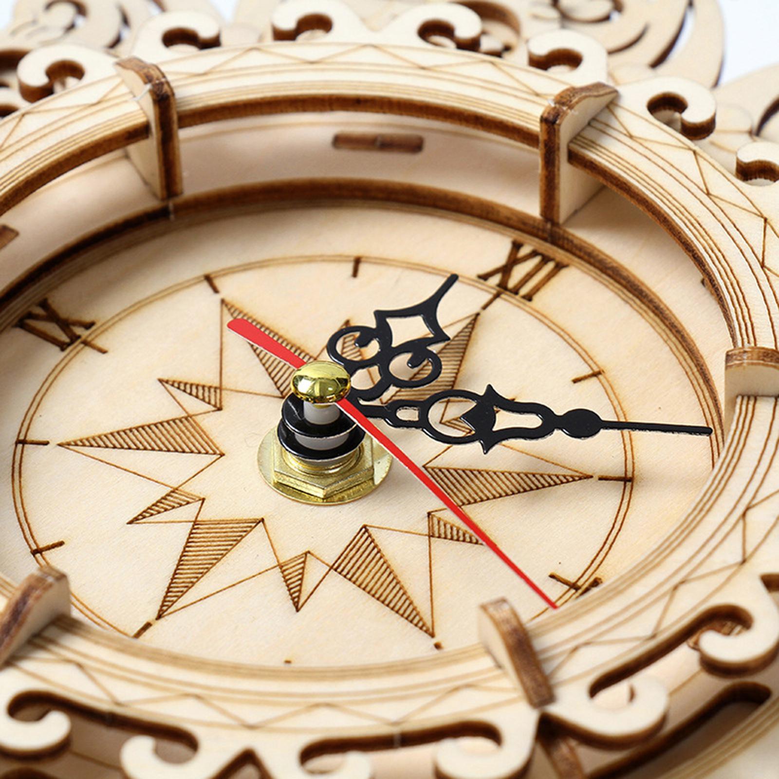 Wooden Clock Puzzle Mechanical Pendulum - 3D Wooden Mechanical Pendulum Clock Puzzle
