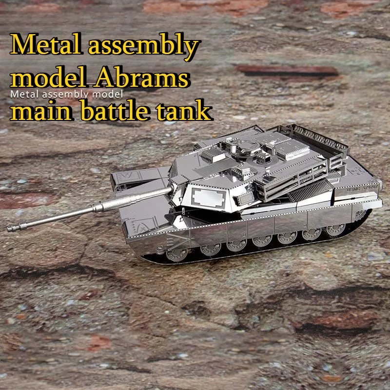 Metal 3D Puzzle Stainless Model Kit - M1 Abrams 3D Metal Puzzle Tank