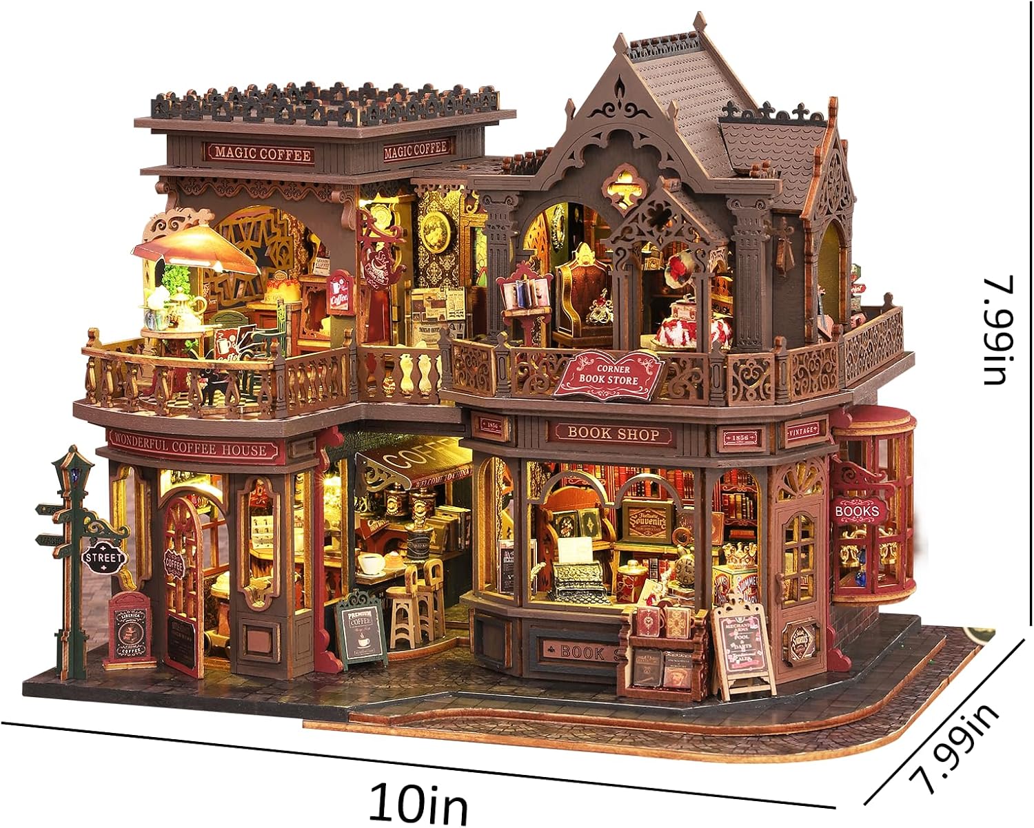 DIY Miniature House Kit - 3D W - Miniature Led Light Kit For Dollhouse 评论和价格