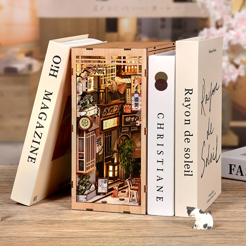 DIY Wooden Japanese Book Nook  - Book Nook Shelf Insert Alley Diy 评论和价格