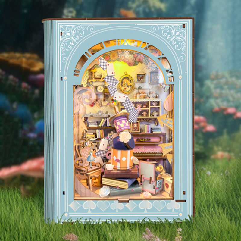 DIY Book Nook Wooden Miniature - Miniature Led Light Kit For Dollhouse 评论和价格