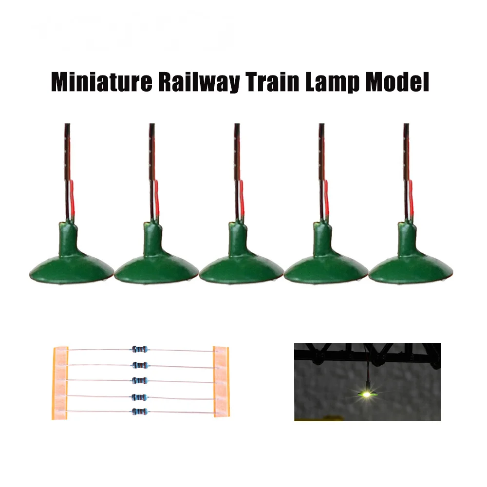 5PCS Miniature Wall Lamp Model - Miniature Led Light Kit For Dollhouse 评论和价格