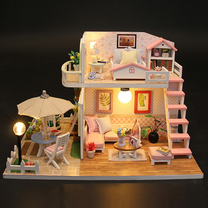 3D Puzzle Building Model Kit W - Miniature Led Light Kit For Dollhouse 评论和价格