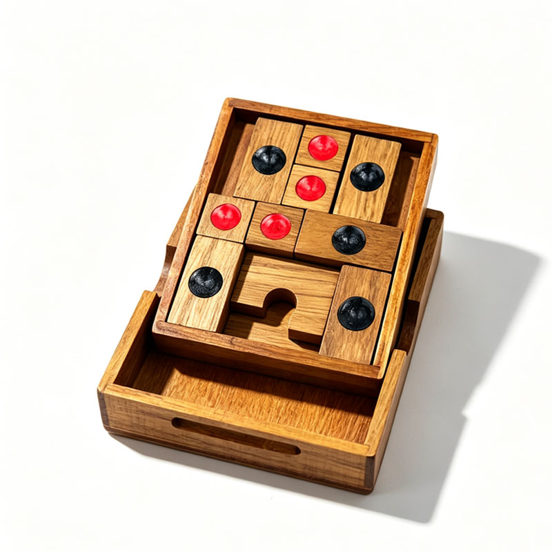 Classical HuaRongDao Puzzle Sl - 3D Wooden Mechanical Puzzle Marble Run 评论和价格