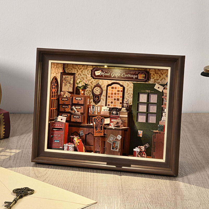 DIY 3D Wooden Book Nook Kit Mi - Miniature Led Light Kit For Dollhouse 评论和价格