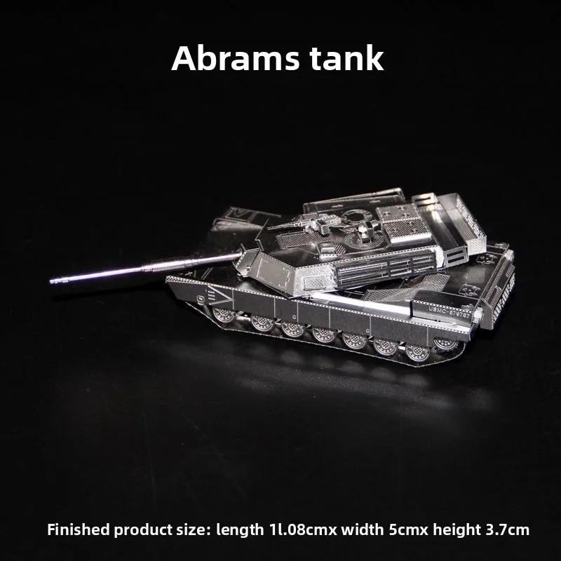 M1 Abrams 3D Metal Puzzle Tank - Metal 3D Puzzle Stainless Model Kit 评论和价格