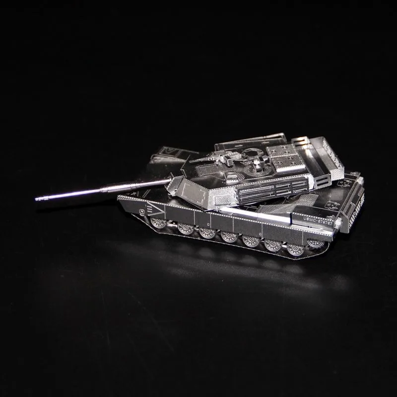 M1 Abrams 3D Metal Puzzle Tank - Metal 3D Puzzle Stainless Model Kit 评论和价格