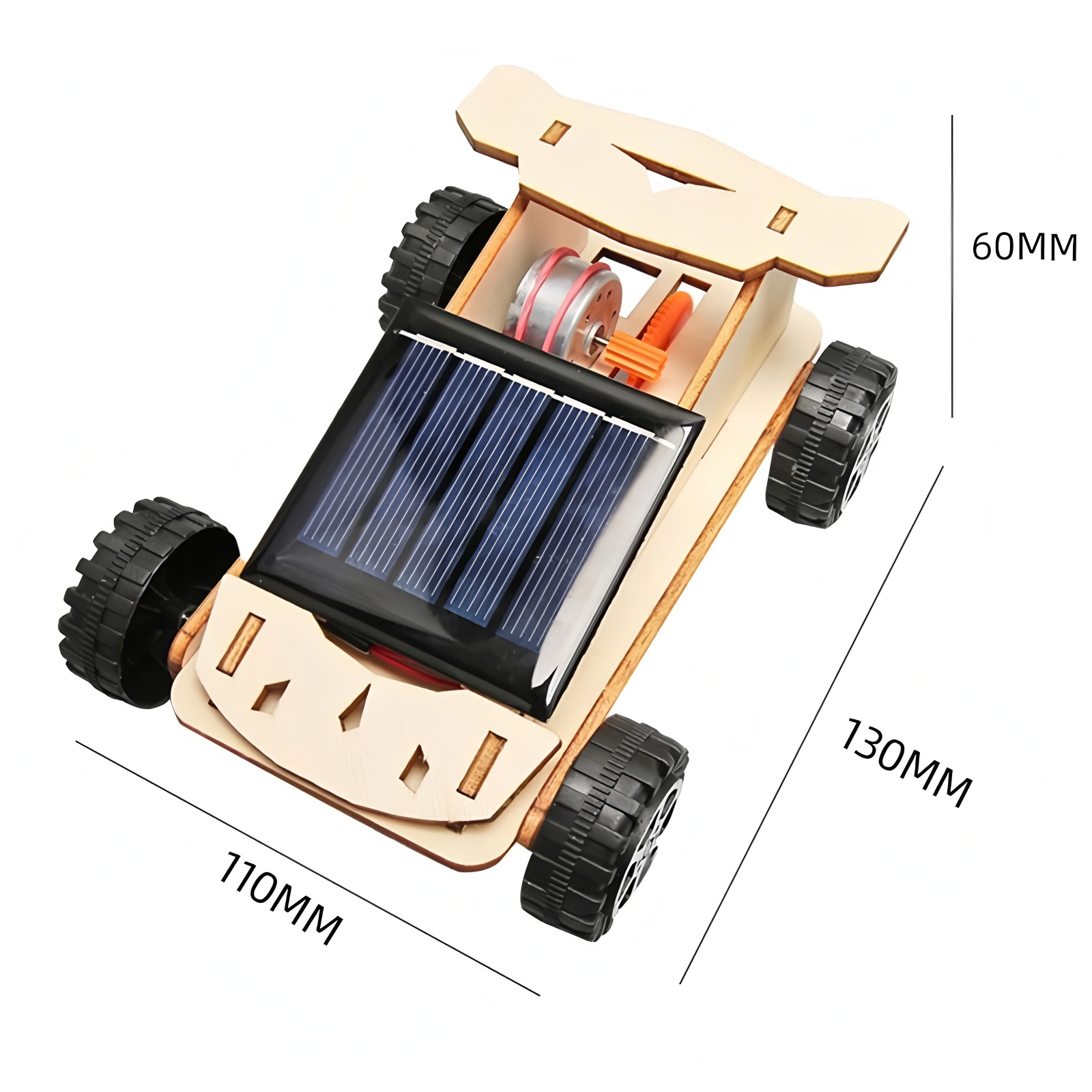 Solar-powered cars, children's - 3D Wooden Mechanical Puzzle Marble Run 评论和价格