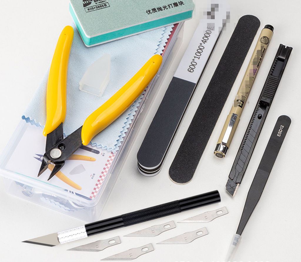 Model Building Basic Tool Kit  - Modeling Tool Kit Tweezers Hobby Knife 评论和价格