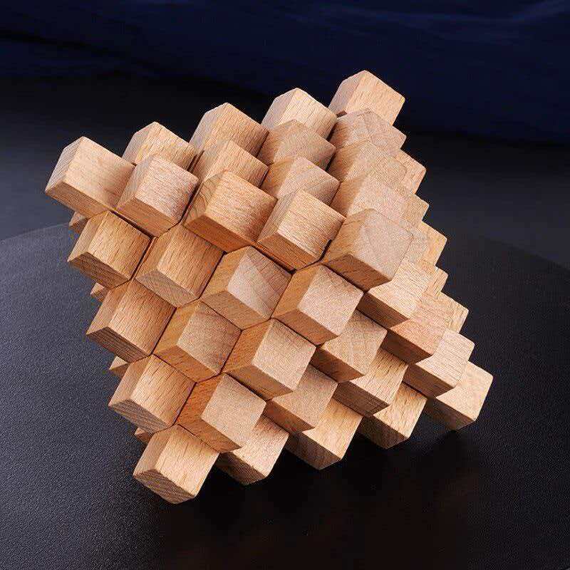 Difficult LuBan Lock Pineapple - 3D Wooden Mechanical Puzzle Marble Run 评论和价格