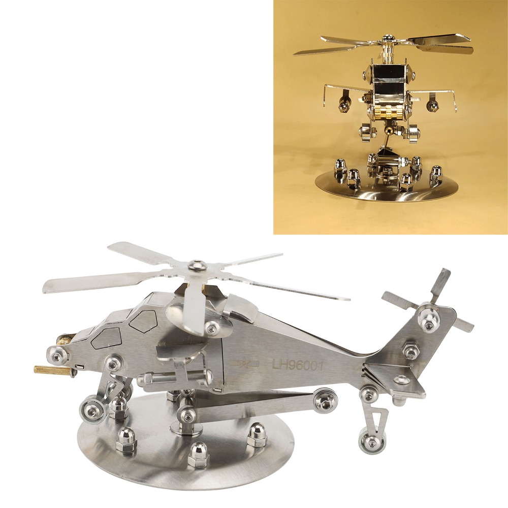 Stainless Steel Helicopter Mod - Metal 3D Puzzle Stainless Model Kit 评论和价格