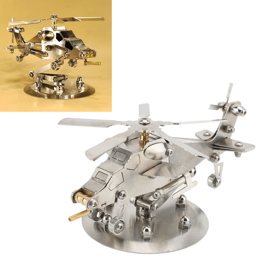 Stainless Steel Helicopter Mod - Metal 3D Puzzle Stainless Model Kit 评论和价格