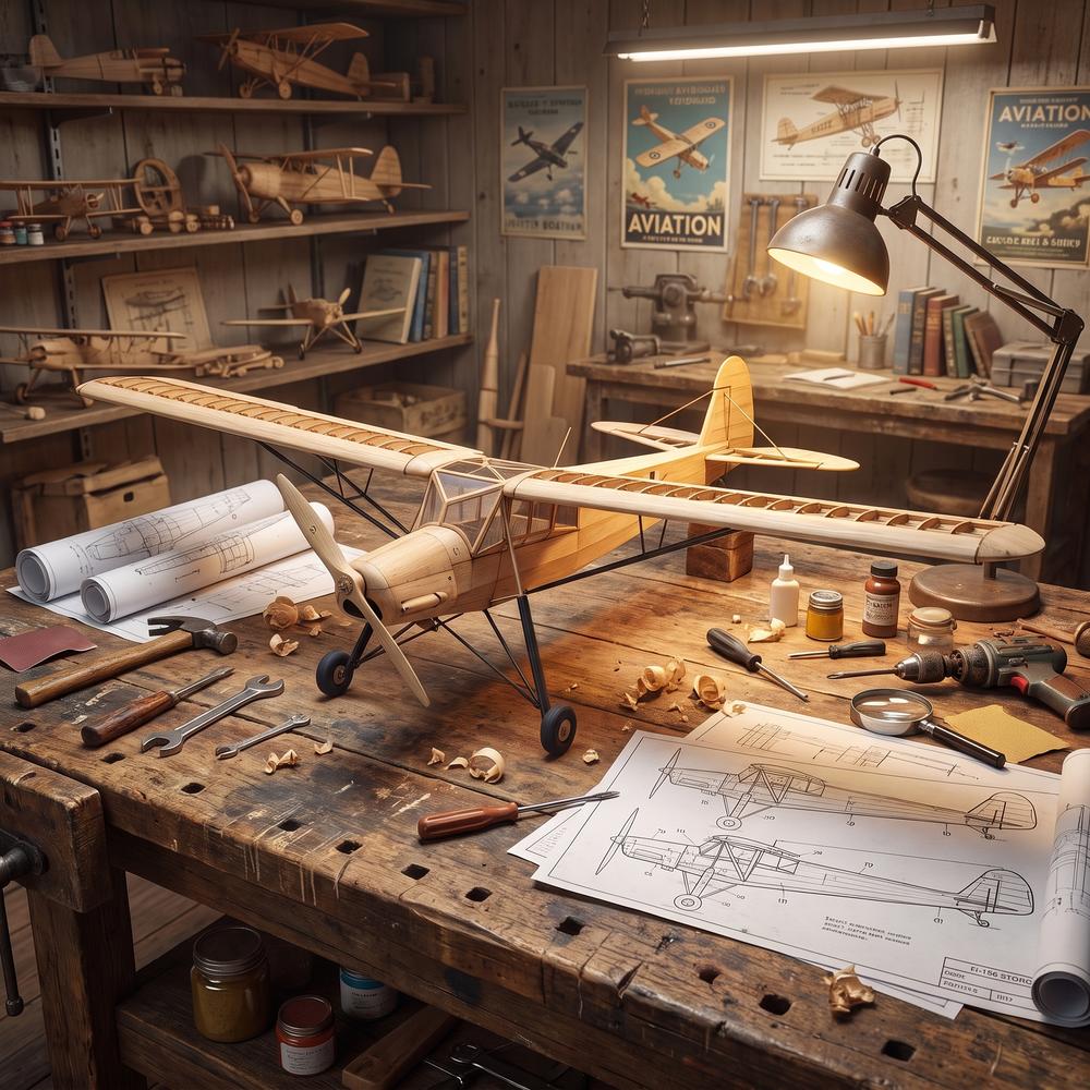 FI-156 500mm Vintage Balsa Woo - Laser Cut Wooden Model Kit Assembly 评论和价格
