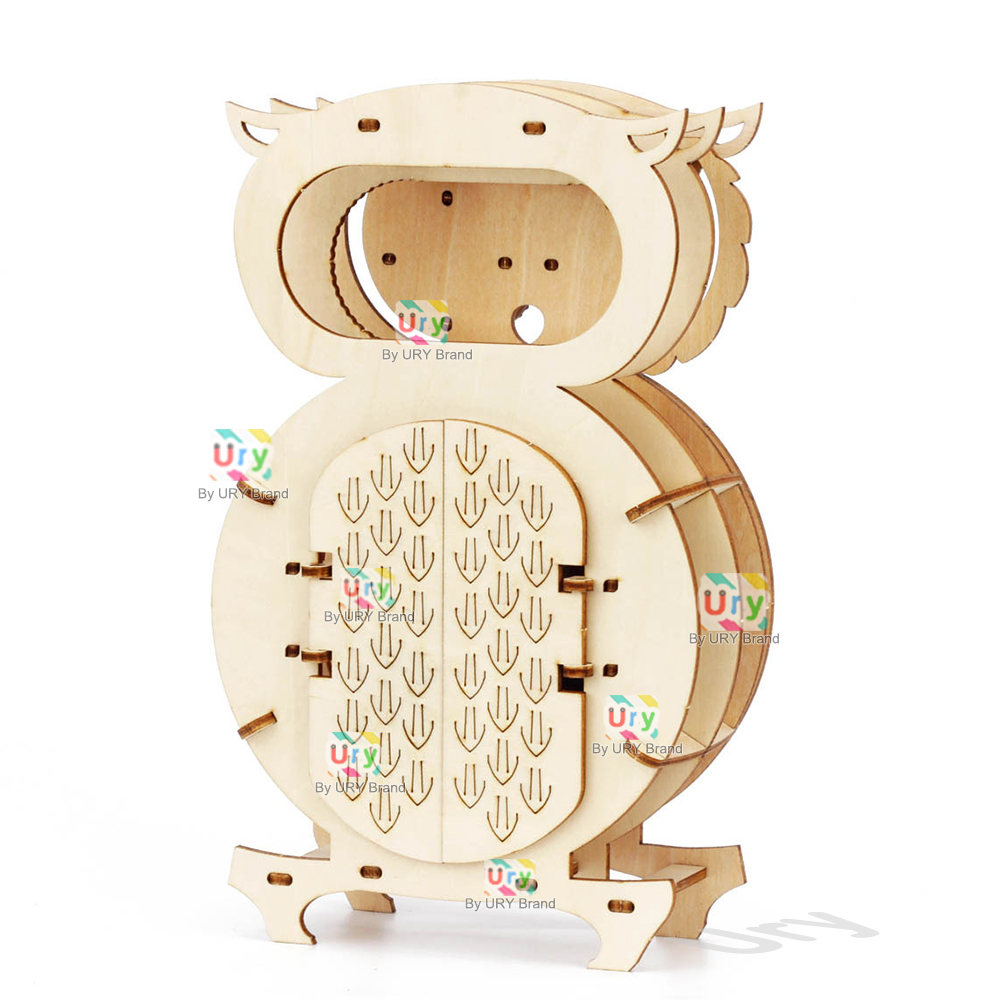 Ury 3D Wooden Puzzle Retro Pen - Wooden Clock Puzzle Mechanical Pendulum 评论和价格