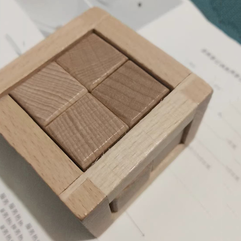 Educational Disentanglement To - 3D Wooden Mechanical Puzzle Marble Run 评论和价格