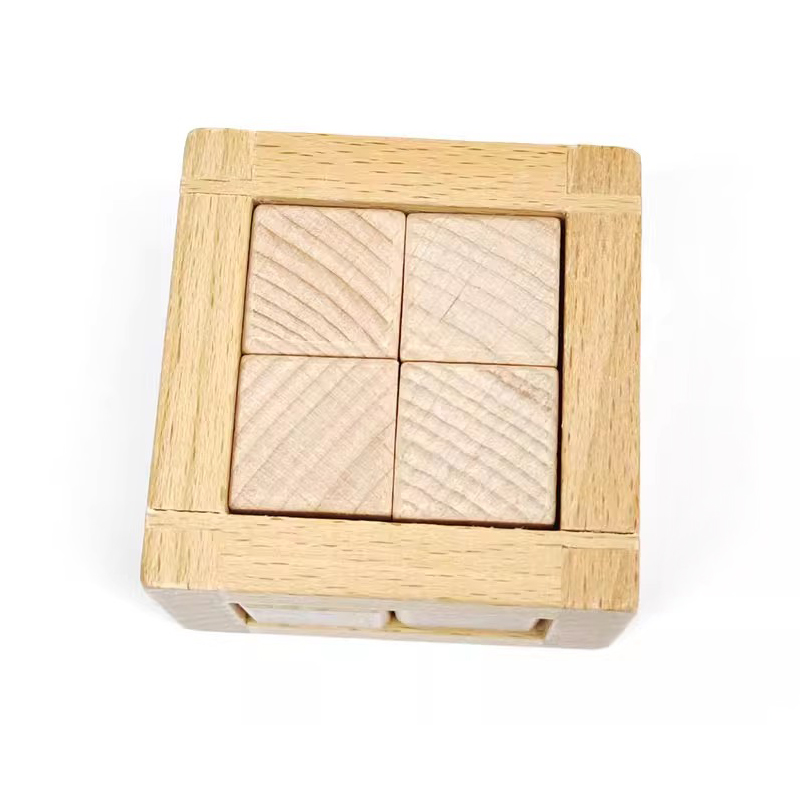 Educational Disentanglement To - 3D Wooden Mechanical Puzzle Marble Run 评论和价格