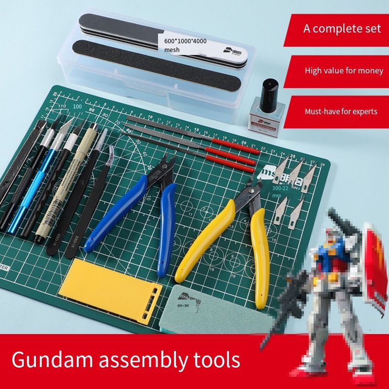 For Gundam Model Building Tool - Modeling Tool Kit Tweezers Hobby Knife 评论和价格