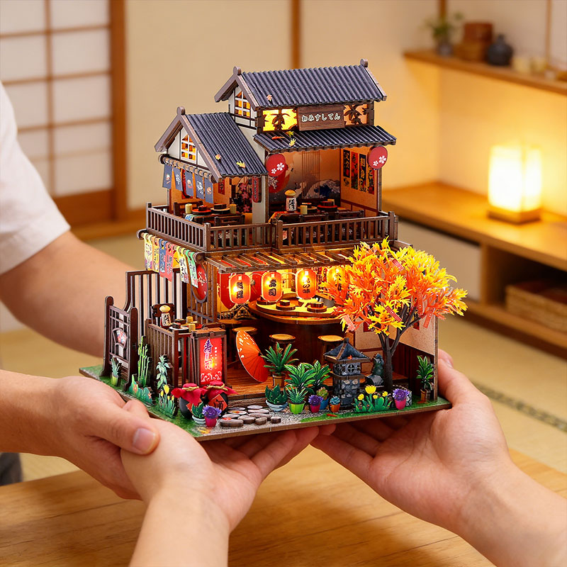 Japanese Izakaya Sushi Restaur - Miniature Led Light Kit For Dollhouse 评论和价格