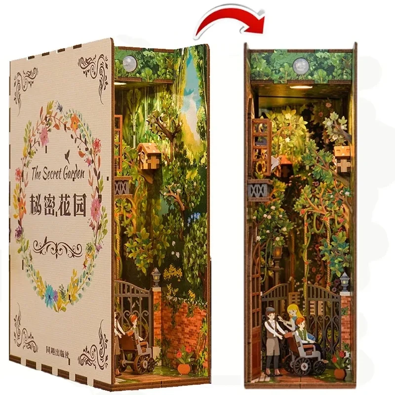 New DIY Wooden Book Nook Shelf - Book Nook Shelf Insert Alley Diy 评论和价格