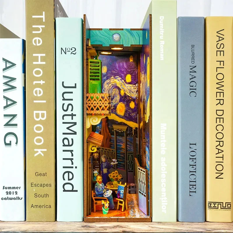 New DIY Wooden Book Nook Shelf - Book Nook Shelf Insert Alley Diy 评论和价格