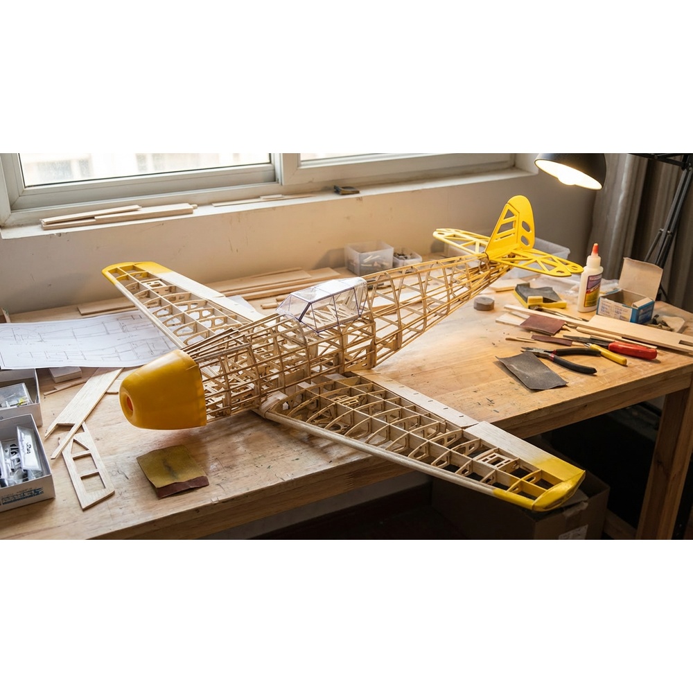 BF109 1020mm Laser Cut Balsa W - Laser Cut Wooden Model Kit Assembly 评论和价格