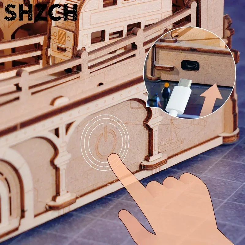 3D Wooden Puzzle Marble Run Bu - 3D Wooden Mechanical Puzzle Marble Run 评论和价格