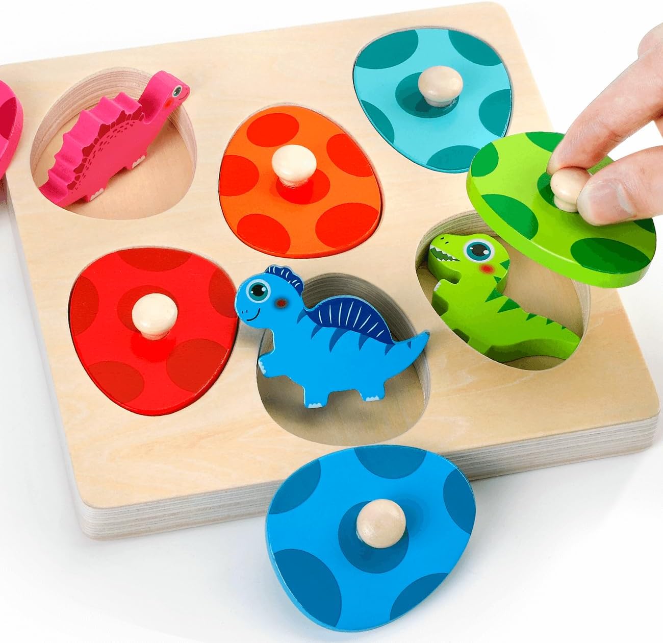 Wooden Dinosaur Jigsaw Puzzle  - 3D Wooden Mechanical Puzzle Marble Run 评论和价格